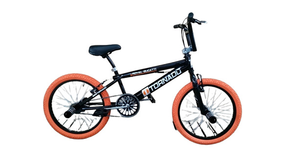 BMX FREESTYLE / CROSSFIETS BUGATTI TORNADO ZWART / ORANJE 20 INCH LIMITED EDITION