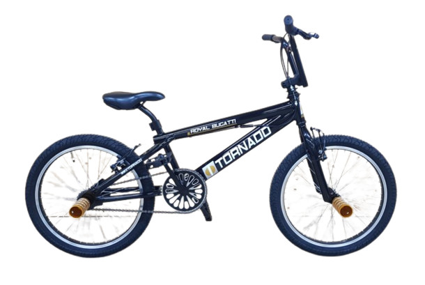 BMX FREESTYLE / CROSSFIETS BUGATTI TORNADO 20 INCH GLANS ZWART / GOUDEN DETAILS