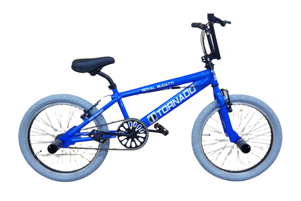 BMX FREESTYLE / CROSSFIETS BUGATTI TORNADO GTI 20 INCH GLANS BLAUW / GRIJZE BANDEN