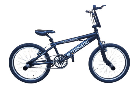 BMX FREESTYLE / CROSSFIETS BUGATTI TORNADO 20 INCH MAT ZWART / ZWART DETAILS 