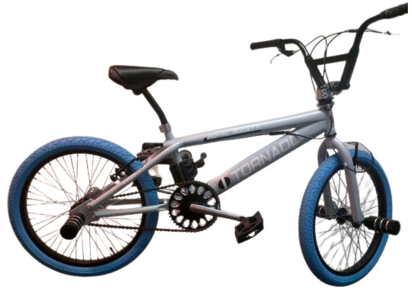 BMX FREESTYLE / CROSSFIETS BUGATTI TORNADO GLANS GRIJS 20 INCH LIMITED EDITION