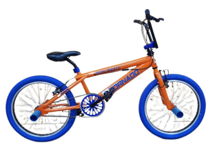 BMX FREESTYLE / CROSSFIETS BUGATTI TORNADO ORANJE / BLAUW 20 INCH LIMITED EDITION