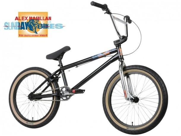 BMX SUNDAY ALEX MAGALLAN EX - BLACK / CHROME
