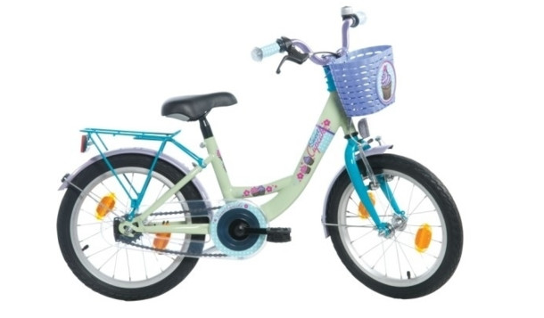 BIKE FUN KIDS CUP CAKE 16 INCH MINT / BLAUW / PAARS