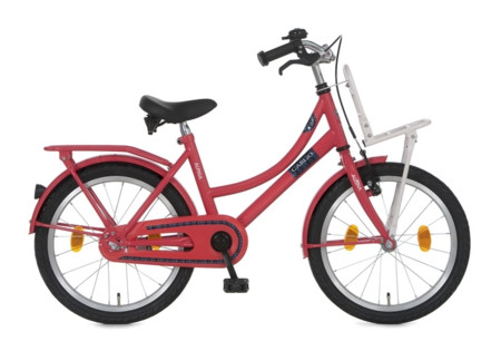 ALPINA CARGO MEISJESFIETS 18 INCH AARDBEI ROOD