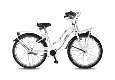 BIKE FUN KIDS CRAZY CRUISER GIRLS 24 INCH WIT/ZWART 3 VERSNELLINGEN
