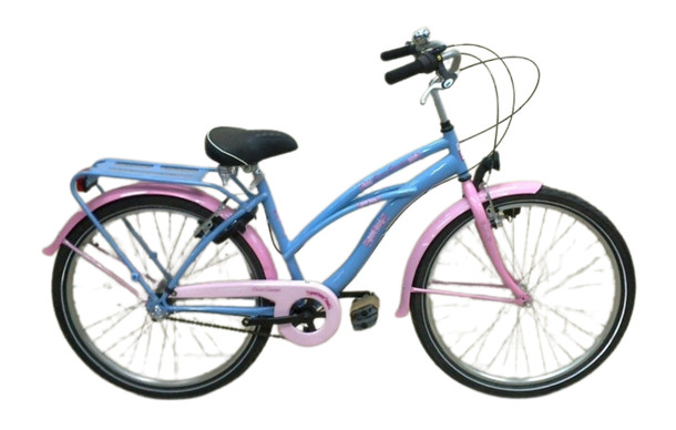 BIKE FUN KIDS CRAZY CRUISER GIRLS 26 INCH BLAUW ROZE 3 VERSNELLINGEN