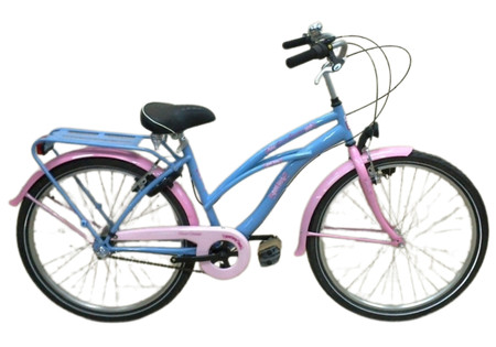 BIKE FUN KIDS CRAZY CRUISER GIRLS 26 INCH BLAUW ROZE 3 VERSNELLINGEN