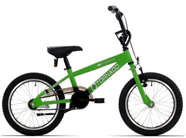 BMX / CROSSFIETS BUGATTI TORNADO GROEN 16 INCH FREESTYLE TERUGTRAPREM