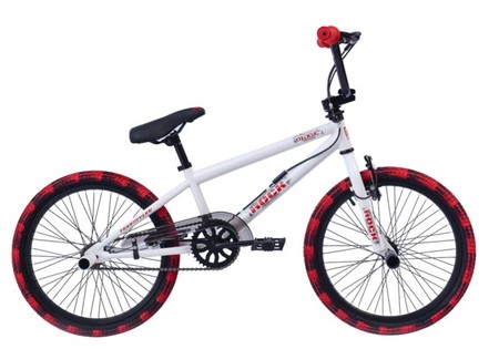 BMX FREESTYLE / CROSSFIETS ROCK GLANZEND WIT 20 INCH