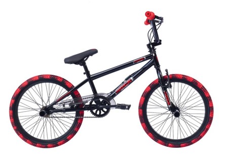 BMX FREESTYLE / CROSSFIETS ROCK GLANZEND ZWART 20 INCH